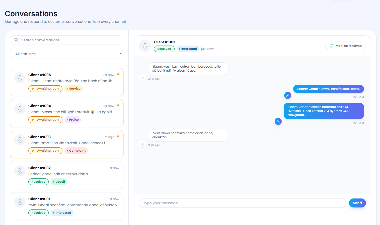 Chat Automation Screenshot